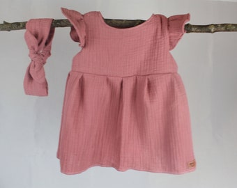 Sommerkleid aus Musselin für Babys und Kleinkinder