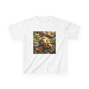 Wunderland Whimsical Kinder T-Shirt mit charmantem Schildkröten Design, süßes Tier T-Shirt für Kinder, spielerisches Grafik T-Shirt, Geburtstagsgeschenk, Sommerkleidung