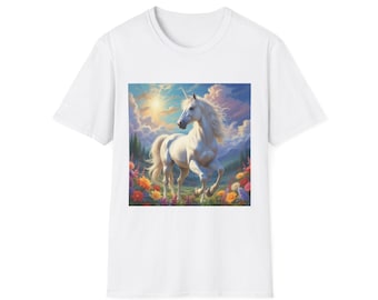 Maglietta Unicorno del Paese delle Meraviglie: Maglietta Fantasy Magica Unisex per Adulti