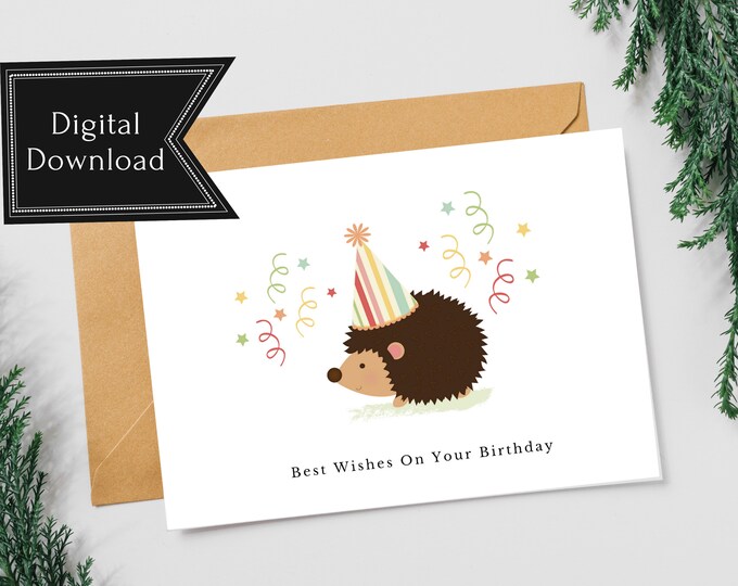 Printable Birthday Cards Wall Prints Art Gifts by LinnypigDesigns