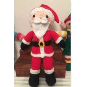 Knitting Pattern: Cuddly Santa Claus 11.5&quot; Tall