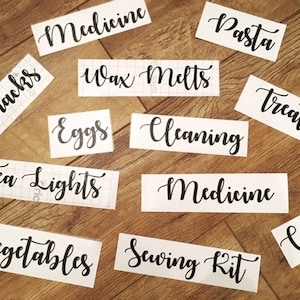 Household Vinyl Stickers, Labels, Decals For Storage Box, House, Like Mrs Hinch