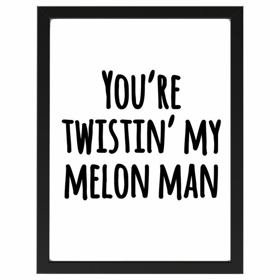 Step On Twisting My Melon Man Happy Mondays Lyrics Poster Etsy