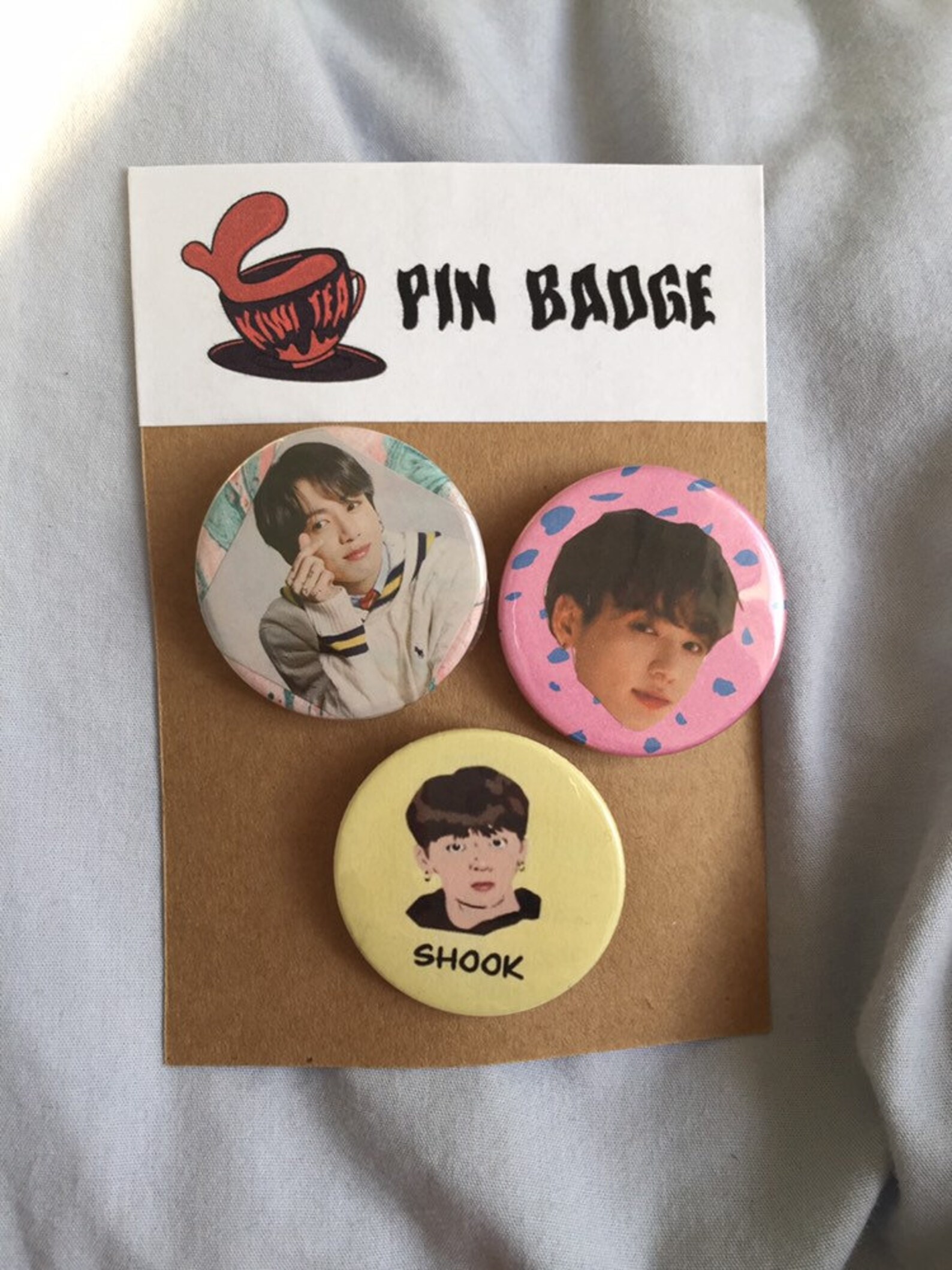 BTS Pin Badges 3pk Etsy