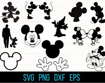 Mickey Mouse SVG Bundle - Mickey mouse silhouette svg - cruise svg - Mickey Mouse hands, mickey head svg, png, eps