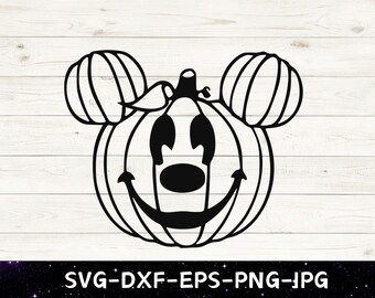 マウスパンプキンSVG、ミッキーSVG、家族旅行SVG、カスタマイズギフトSVG、ビニールカットファイル、SVG、DXF、JPG、PNG、印刷可能ファイル、ハロウィン