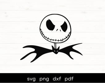 Jack Skellington SVG, Jack svg, Pesadilla antes de Navidad svg, skellington Clipart SVG, Png, Eps, Archivos de corte, Halloween svg