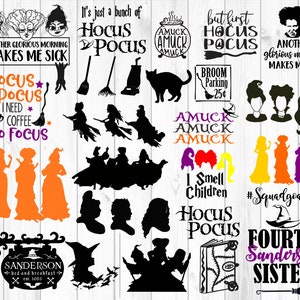Hokus Pokus SVG-Bundle, Halloween svg, Hokus Pokus Clipart SVG, Png, Eps, Schneidedateien, Halloween svg