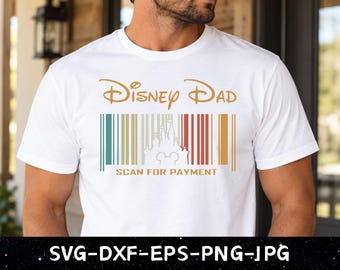 SVG de Papá Disney, SVG de Escaneo para Pago, SVG de Viaje Familiar de Ratones, SVG de Regalo Personalizado, Archivo de Corte de Vinilo, SVG, PDF, JPG, PNG, Archivo de Diseño Imprimible