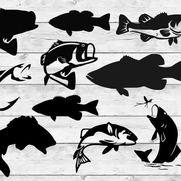 Fish svg, fish svg bundle, fish clipart, cutting files for cricut silhouette