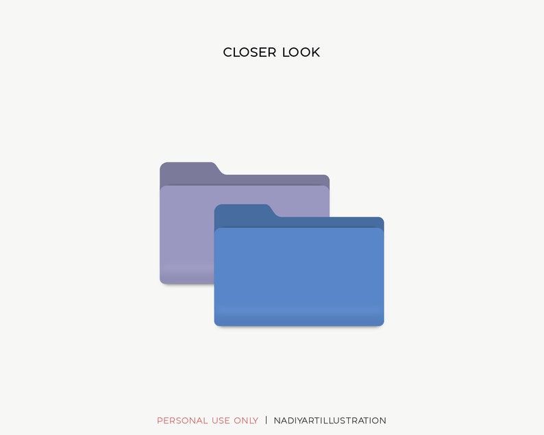 Desktop Blue Folder Icon, Clean Desktop Theme, Png Icon Mac, Icon for