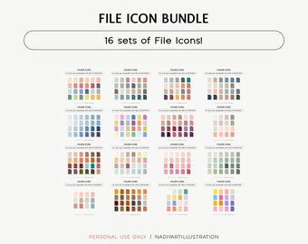 File icons, Icon set, Icon pack, Icon bundle, Desktop icons cute, Desktop icons windows, Desktop icons mac, Cute folder icons