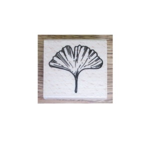 Hochwertiger Holzstempel Happyhills "Gingko", Lebensbaum, Papierwaren und Arbeitsbücher verzieren, Gute Wünsche: Langes Leben, scrapbooking