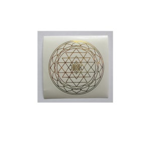 Hochwertiges Aufkleber/Sticker-SET "Sri Yantra", Papierarbeiten/Briefe/Arbeitsmappen verzieren, Collagen, Meditation, Konzentration, Kosmos