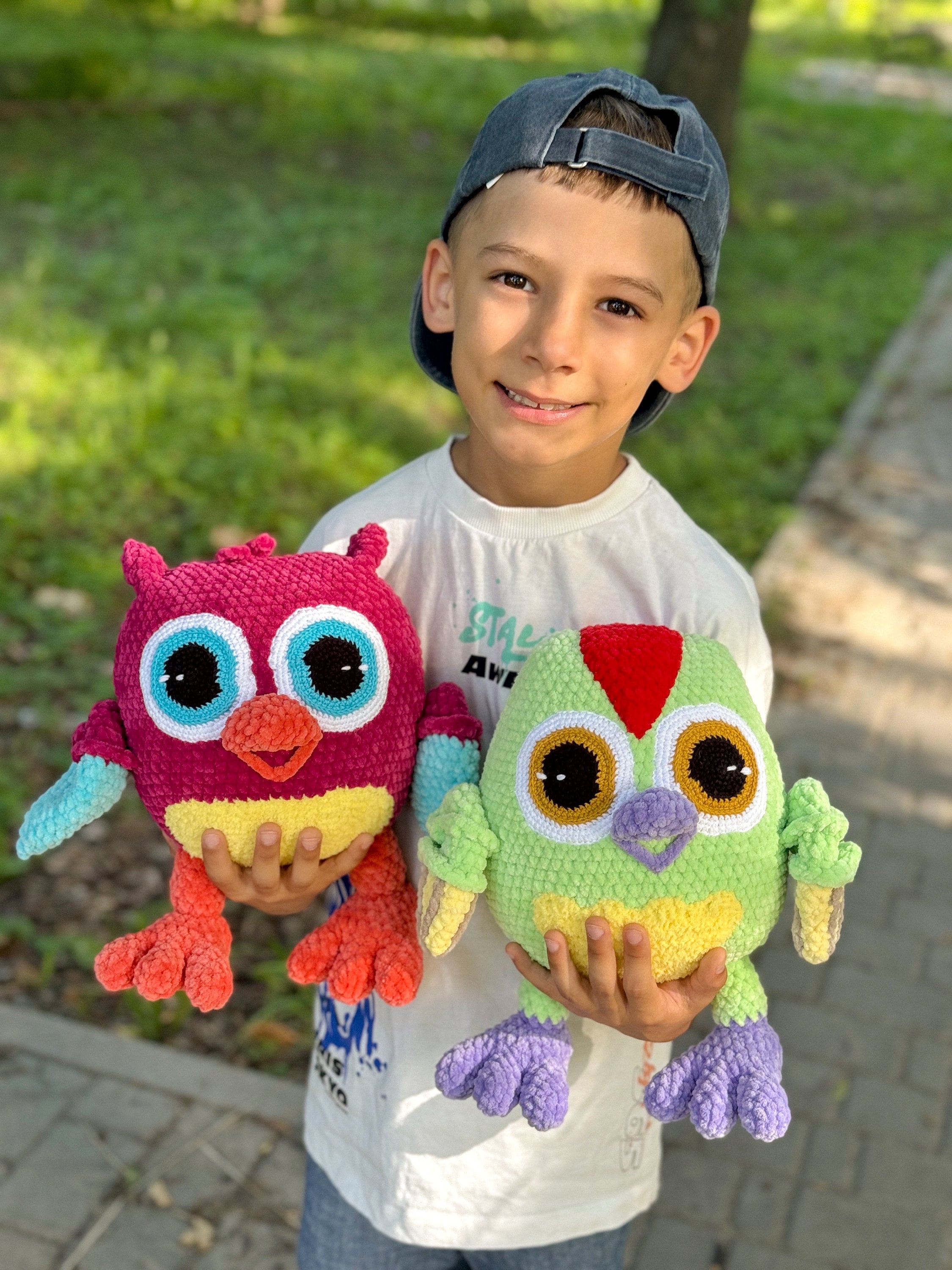 Owlet Hop Hop, Woodpecker Pum Pum, Crochet Woodpecker, Crochet Owl