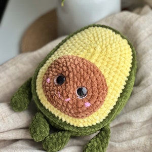 crochet avocado toy, avocado plush toy, decorative avocado toy, baby avocado, knitted food, cute avocado kids gift, adult gift, soft avocado