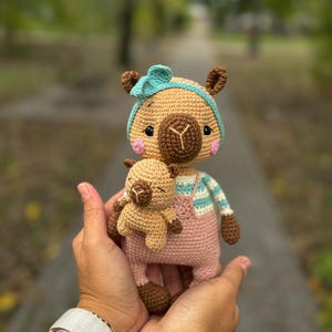 capybara, crochet capybara toy, knitted capybara, kapybara toy, little capybara, gift to a boy and girl, a gift for a capybara lover