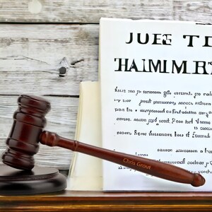 Personalized Gavel and Block Set, Law Graduation Gifts, Engraved Name,Law Enforcement Gifts, Custom Wooden Judge Hammer, Law School Gift image 9