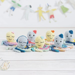 Handmade Octopus, Gift for Preemie Babies, Crochet Animals, Crochet Octopus, Unique Baby Gift, Preemie Gift, Preemie Baby Gift, Stuffed Toys image 1