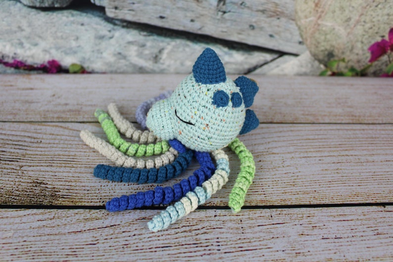 Handmade Octopus, Gift for Preemie Babies, Crochet Animals, Crochet Octopus, Unique Baby Gift, Preemie Gift, Preemie Baby Gift, Stuffed Toys image 4