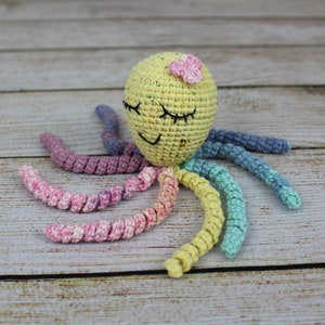 Handmade Octopus, Gift for Preemie Babies, Crochet Animals, Crochet Octopus, Unique Baby Gift, Preemie Gift, Preemie Baby Gift, Stuffed Toys image 6