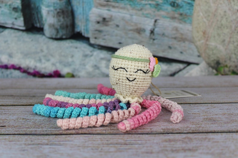 Handmade Octopus, Gift for Preemie Babies, Crochet Animals, Crochet Octopus, Unique Baby Gift, Preemie Gift, Preemie Baby Gift, Stuffed Toys image 9