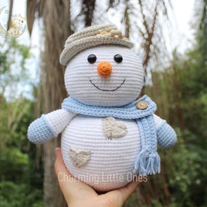 Crochet Snowman, Snowman Plush, Handmade Snowman, Gifts for Kids,  Handmade Snowman Plushie, Christmas, Christmas Decor Gift, Keepsakes