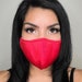 THIN Lightweight Spandex Adult Regular Solid Color - High Quality 3 Layer Fabric Mask With Built-in Nose Wire - US Inventory 