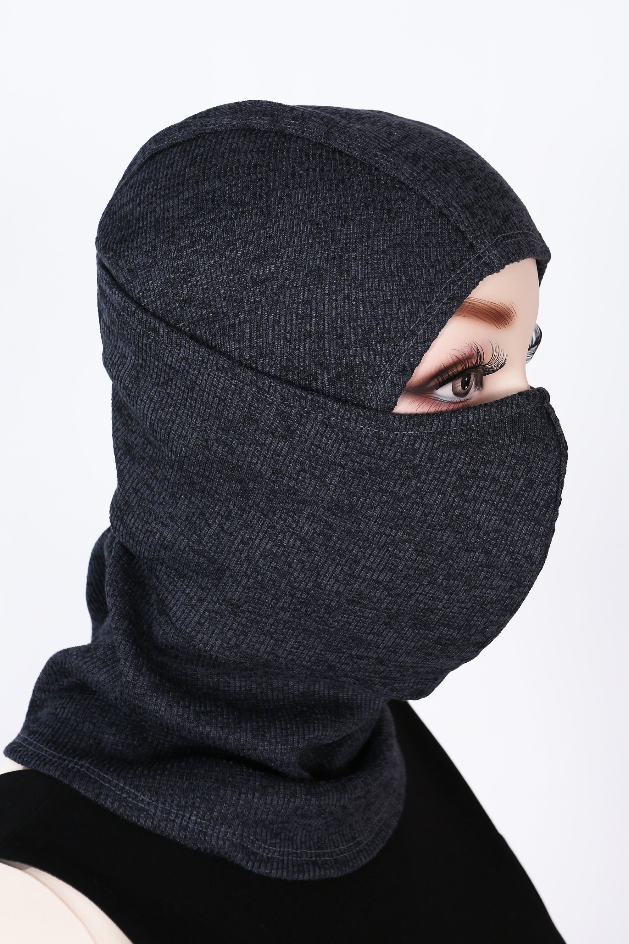 Full Face Cover with Filter Pocket Charcoal Gray High Etsy