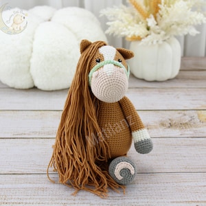 Crochet Horse: Handmade Soft Stuffed Pony Toy Gifts for Kids