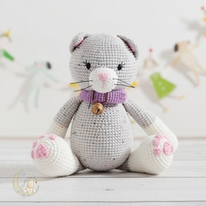 Cat Plush, Cat Stuffed Animal, Crochet Cat, Stuffed Cat, Kawaii Plush, Cat Plush Toy, Cat Lover Gift, Gifts for Kids, Cat Gift