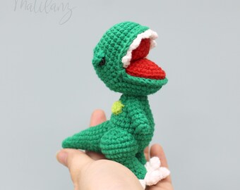 Plush Keychain, Dinosaur Mini Plush Toy, Handmade Crochet Amigurumi Back Pack Charm