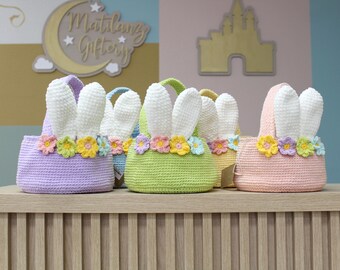 Easter Basket, Handmade Crochet Bag