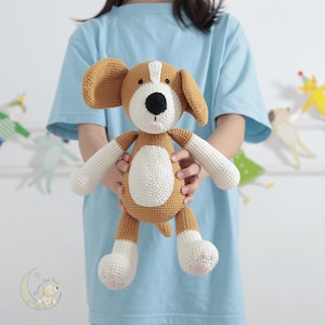 Crochet Dog, Crochet Stuffed Animals, Crochet Plush, Dog Plushie, Baby Shower Gifts, Birthday Gifts, Gift for Kids, Crochet Gifts