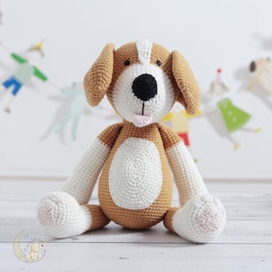 Handmade Crochet Dog, Personalized Stuffed Animals, Baby Shower Gifts, Newborn Gifts, Custom Stuffed Animals, Stuffed Animal, Keepsake