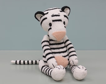 Handmade Knitted Amigurumi Tiger Plush