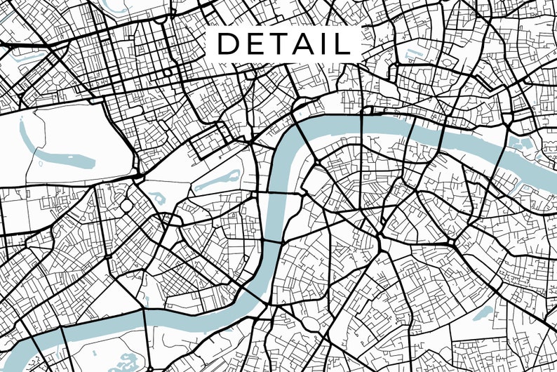 Custom map print any city map print city print wall art | Etsy