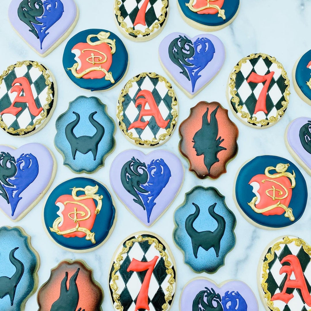Descendants Cookies FREE SHIPPING Mal Carlos Jay Evie - Etsy