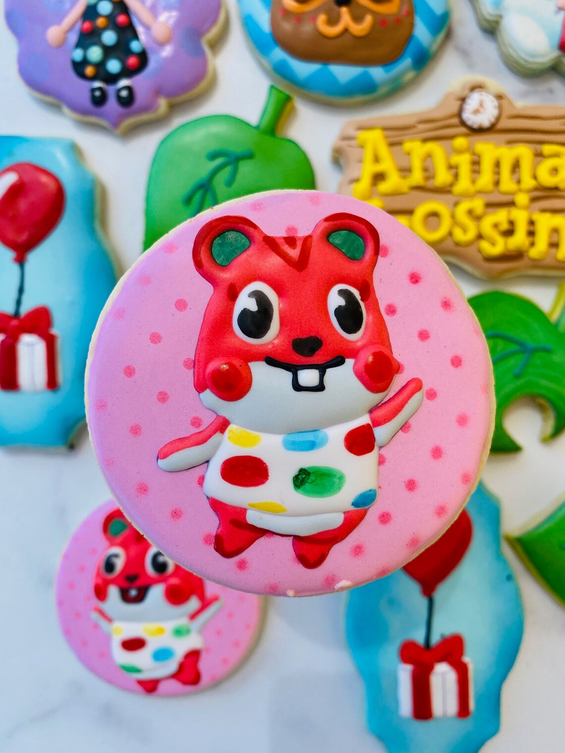 Animal Crossing Biscuits décorés LIVRAISON GRATUITE Tom Nook Etsy France