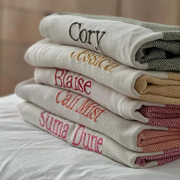 Turkish Beach Towel, Cotton Towel, Personalized Gifts, Wedding Gifts, Bachelorette Party Favor, Beach Decor, Bridesmaid Gift