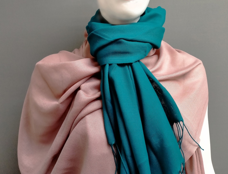 Pashminas pour écharpe de mariage, châle de demoiselle d'honneur, cadeaux d'invités, shower de mariage, proposition de demoiselle d'honneur, écharpe pashmina personnalisée, cadeaux de mariage image 12