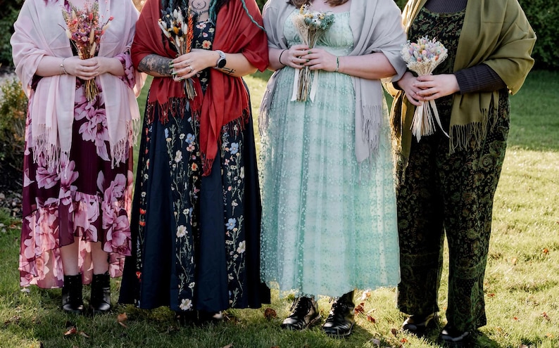 Pashminas pour écharpe de mariage, châle de demoiselle d'honneur, cadeaux d'invités, shower de mariage, proposition de demoiselle d'honneur, écharpe pashmina personnalisée, cadeaux de mariage image 9