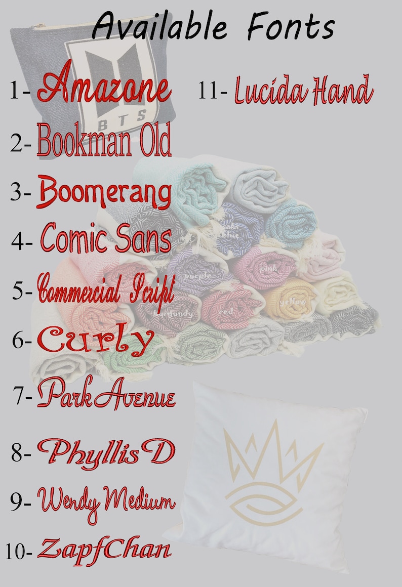 Custom Embroidered Pillow Personalized Pillow Cover Gift for Etsy