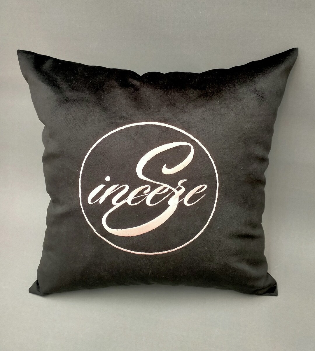 Custom Embroidered Pillow Cover Personalized Pillow Case Etsy