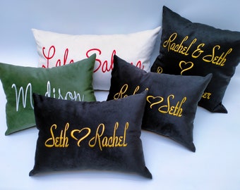 custom embroidered logo pillows
