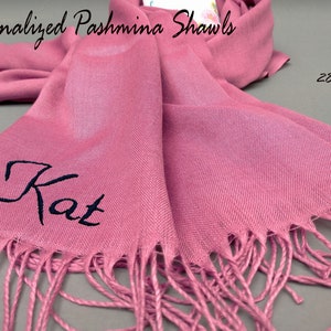 Wedding Pashmina Gift, Wedding Scarf, Bridesmaid Shawl, Shawls, Bridal Shower Favor, Bridesmaid Proposal, Personalized Pashmina Scarf Blush
