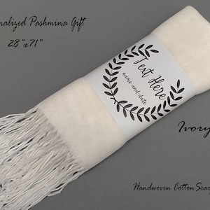 Pashminas pour écharpe de mariage, châle de demoiselle d'honneur, cadeaux d'invités, shower de mariage, proposition de demoiselle d'honneur, écharpe pashmina personnalisée, cadeaux de mariage image 3