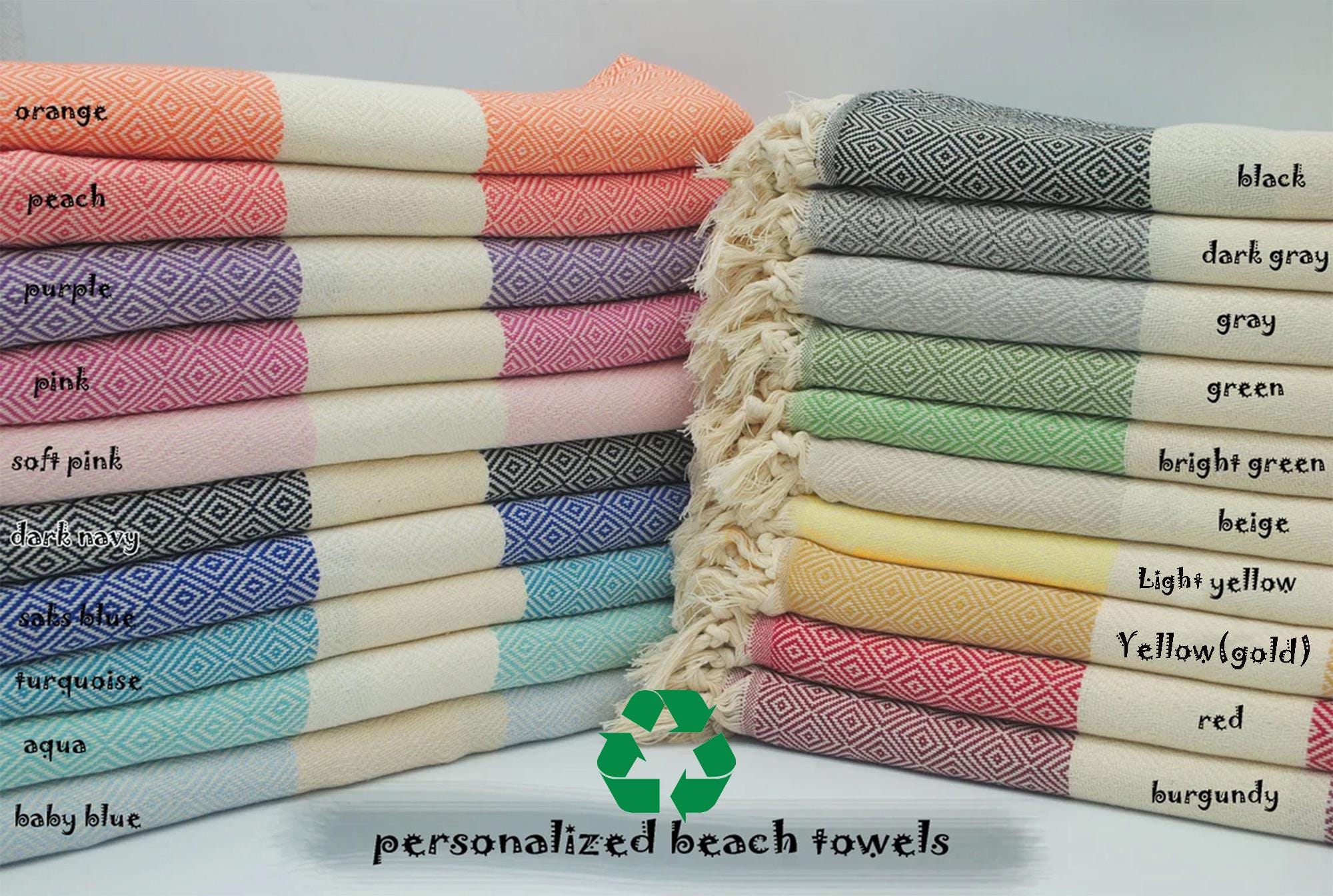 Personalized Turkish Beach Towel, Gift For Her, Wedding Gifts, Bachelorette Party, Cotton towel, Personalized Beach Gift, Bridesmaid Gift