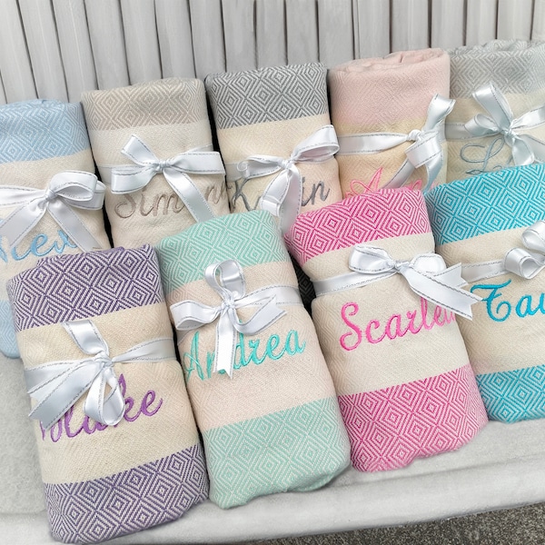 Personalized Beach Towel, Bachelorette Party Favors, Beach towel, Personalized Gift, Bridesmaid gift, Wedding Gift Towel, Wedding Gifts