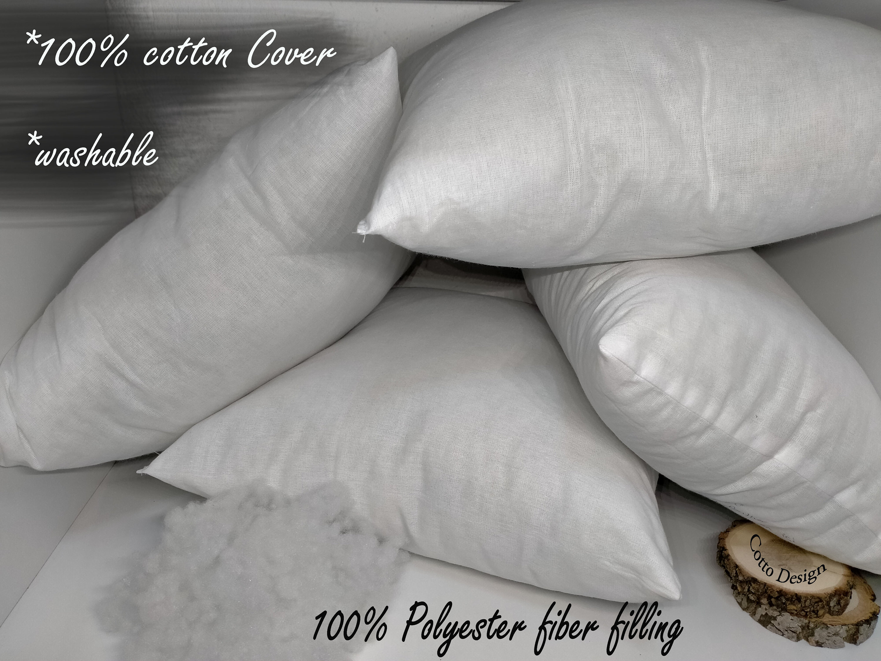 Down Alternative Pillow Insert Pillow Sham Feather Pillow Etsy